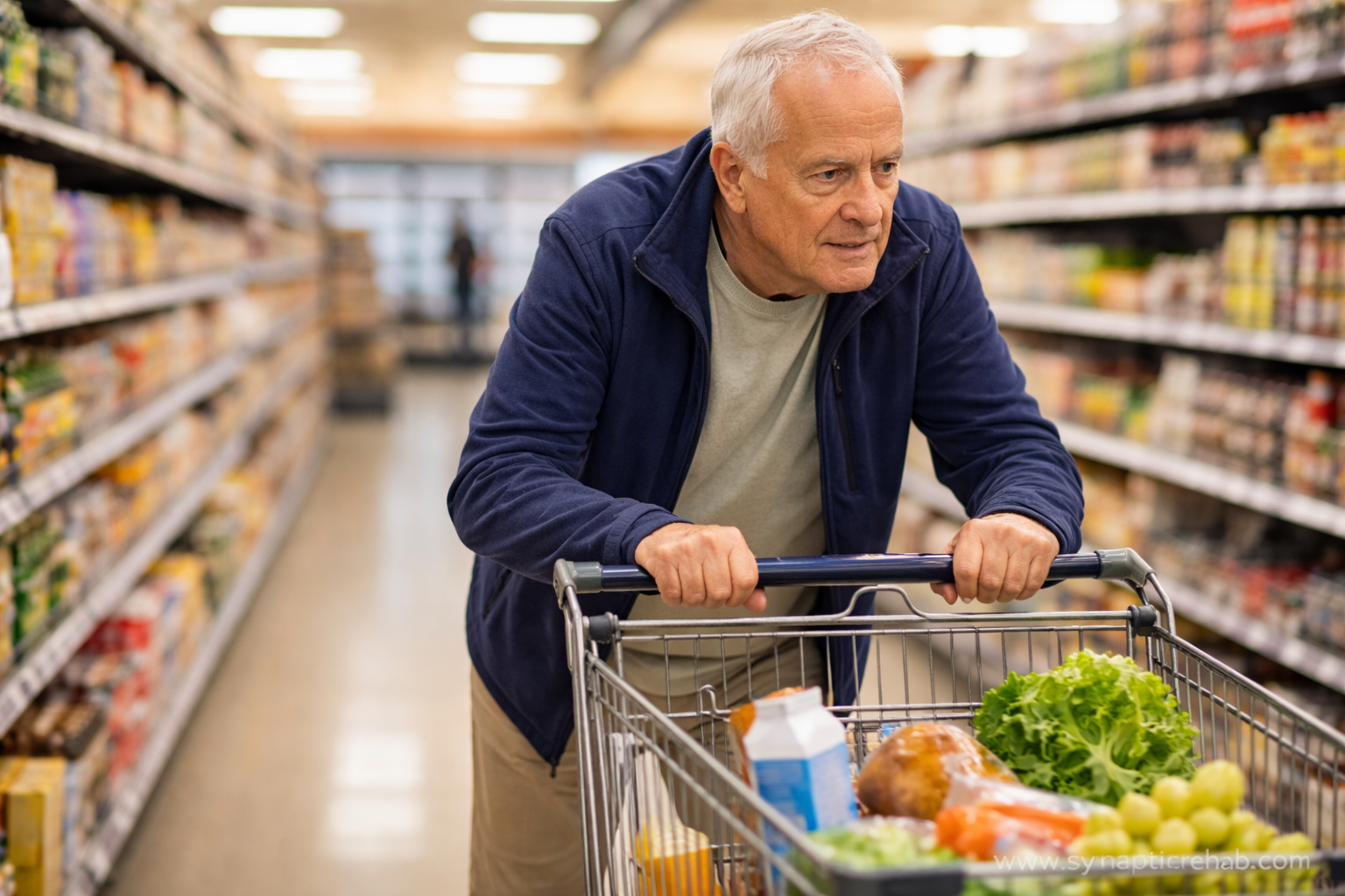 Why You Lean on Shopping Carts — and What That Says About Your Balance