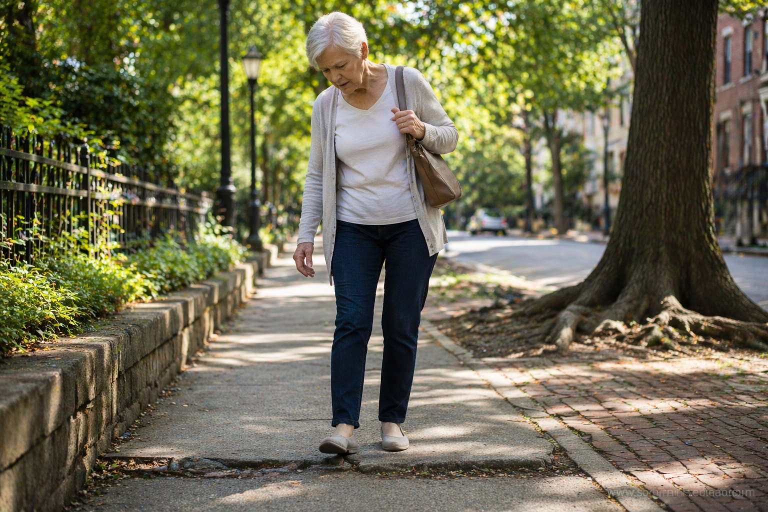 Why Looking Up or Down While Walking Increases Fall Risk