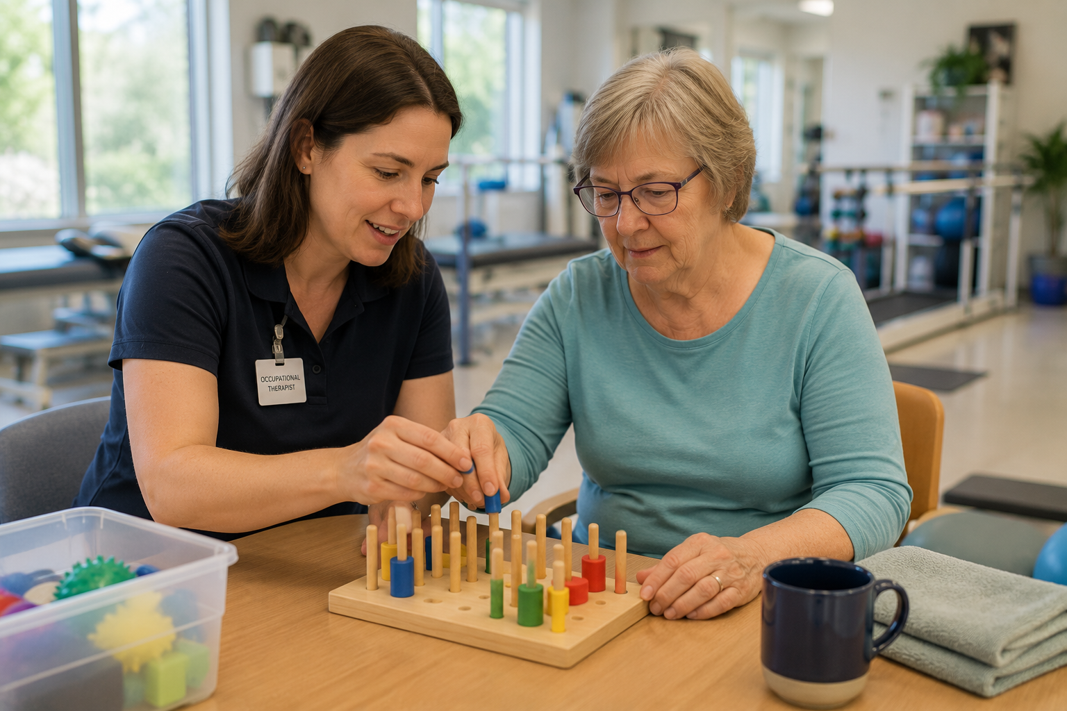 Occupational therapy in a healing space