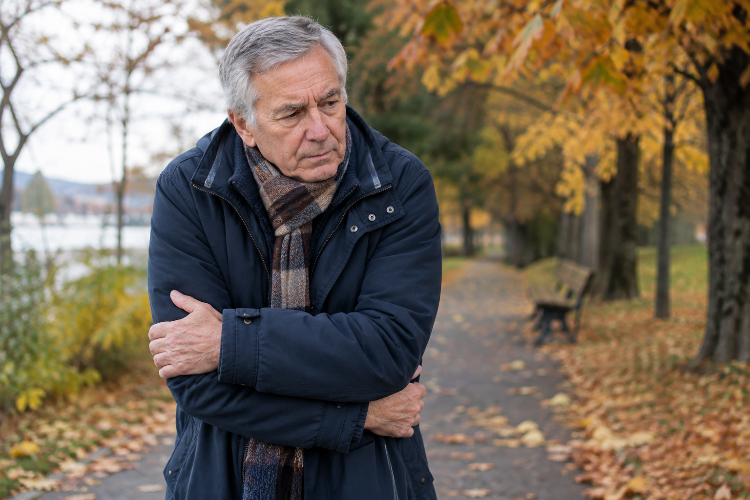 Chilly Autumn Walk in the Park