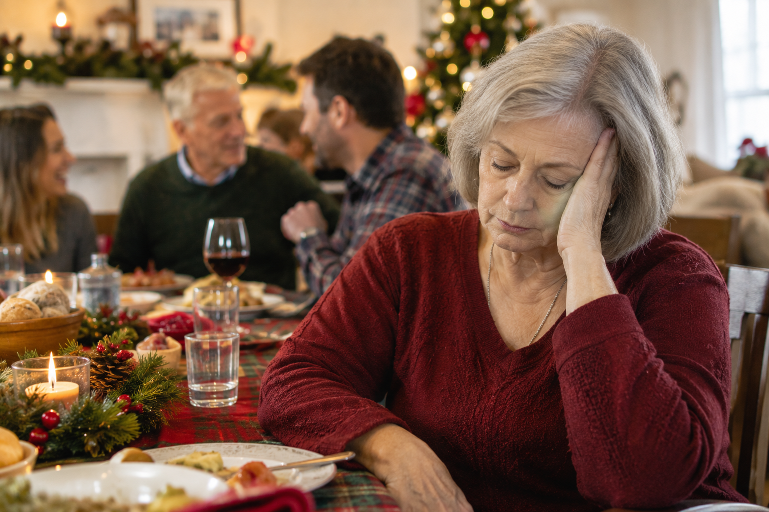 Weary Holiday Gathering